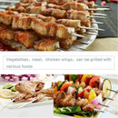6PCS Roasting Sticks & Wooden Handle BBQ Fork Marshmallow 42cm Roasting T6V7