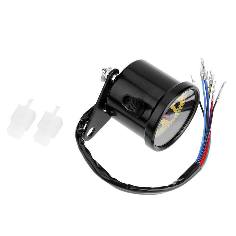Universal LED Backlight Motorcycle Modify Odometer KM/H Speedometer Gauge Yellow