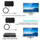 50 Miles Range TV Antenna Signal Booster Digital HDTV 4K 1080P F. Indoor Skywire