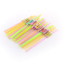 50Pcs Fruit Juice Cocktail Straws Beach Party Umbrella Plastic Drinking Straw LJ