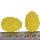 1 Pair Plastic Percussion Musical Egg Maracas Shakers yellow C4I5