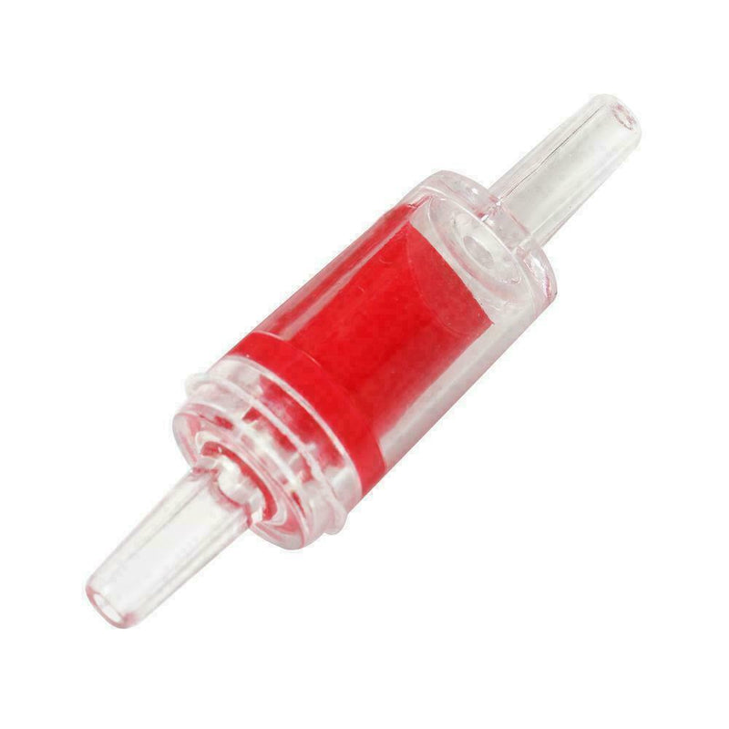 1pc CO2 Aquarium Non-Return One Way Red Retention Valve Fish Tank Air Pump P1J4