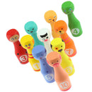 Kids Wooden Toys Indoor Kids Bowling Learn Count By Counting Bowling Pins