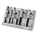 Durable 1 Set 4-string Electric Bass High-End Roller Saddles Bridge Tailpieces