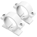 32mm Dia Wall Mounted Aluminium Pipe Clip Clamp Fastener 5pcs U2I1
