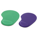 Mouse Mat Wrist Gel Rest Support Pad for PC Laptop Computing Purple+Green
