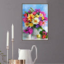 Flower DIY Round Rhinestone Diamond Painting Embroidery Kits Cross Stitch