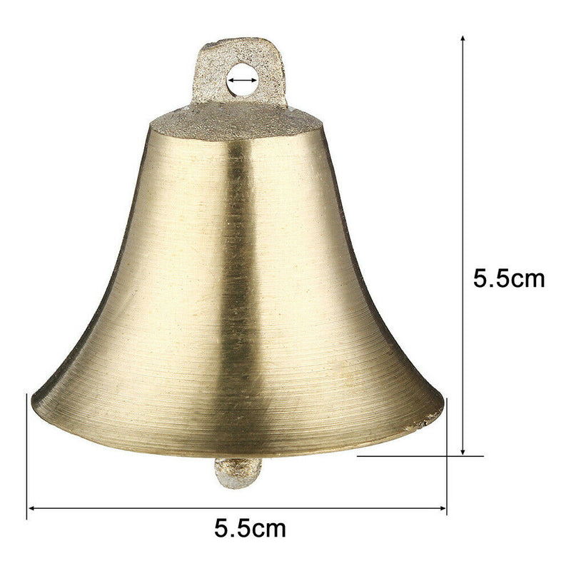 2pcs Livestock Tool Super Loud Copper Bell Dog Cattle Animal Grazing Cow Horse