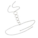 Adjustable Metal Bikini Bralette Harness Necklace Crossover Body Chain Bra Lady