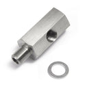 Universal Oil Pressure Gauge Stainless Steel Sensor Tee Turbo Supply For NPT 1/8