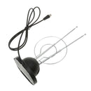 Universal Indoor Rabbit Ears TV Antenna with 3ft Cable Replacement for HDTV /