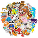 50pcs Cartoon Animal Waterproof Stickers Laptop Skateboard Refrigerator DSEAU