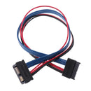 7+6Pin Male to Female Serial ATA SATA Data Power Extension Cable 30cm