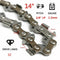 14 inch Chainsaw Chain Blade Wood Cutting Chainsaw Parts 52 Drive Links 3/8