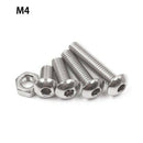 Screw and Nut Kit,Machine Screw and Nut Kit, 500 Pcs M3 M4 M5 Stainless Ste