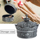 Metal Crown Jewelry Box Princess Earrings Necklace Ring Storage Case Organizer