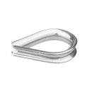 12 piece 1/8 inch wire rope clamp (M3), 10 piece set of thimble (M3), stain