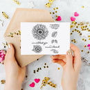 Transparent Silicone Stamp for DIY Scrapbook Embossing Paper Card Craft (B) A