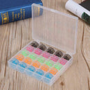 25pcs Spool Bobbins Sewing Machine Bobbin Case Organizer Storage Colorful