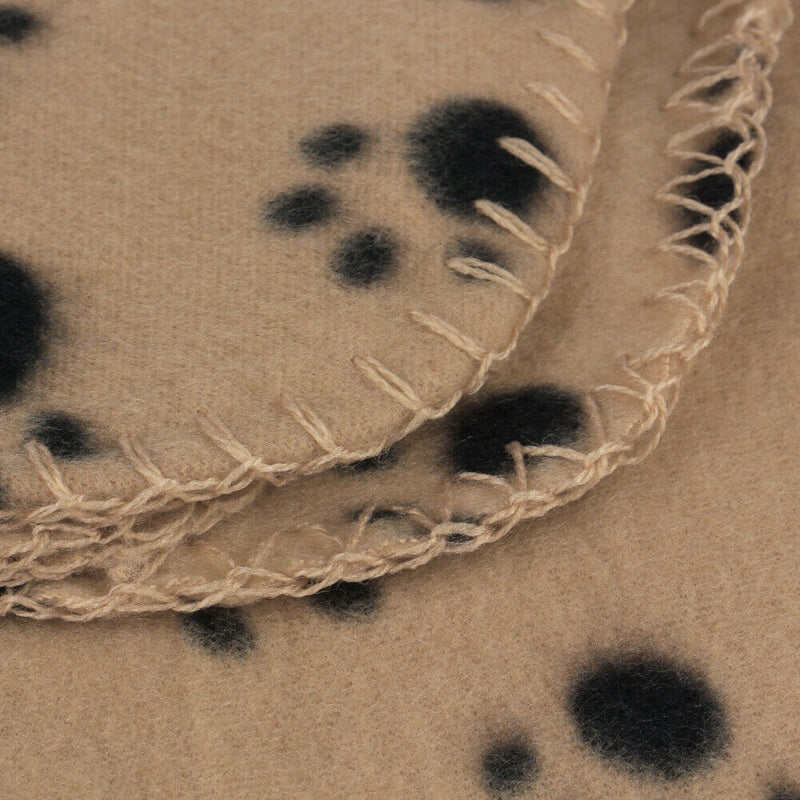 Soft Cozy Paw Prints Handcrafted Pet Fleece Blanket Brand New