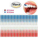 50x Interdental Brushes Size Wire 2.5mm / 3mm For Teeth Clean Bj