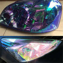 1pc 12x39" Car Chameleon Headlight Taillight Vinyl Tint Lamp Film Wrap Accessory