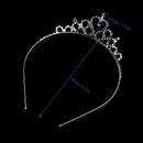 1Pc Rhinestone Tiara Hair Band Kid Girl Bridal Princess Prom Crown Headband L9K0