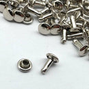 300 Sets Double Caps Studs Dome Rivets for Leathercraft DIY Supplies 6x8mm