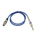 Nylon Braided  1/4 Jack 6.35mm Stereo Male to XLR Female Microphone Cable