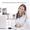 USB Lavalier Lapel Microphone Clip on Collar Mic For Meeting PC Computer Phone