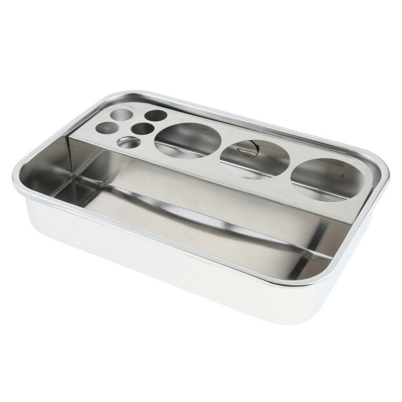 Stainless Steel Dental Instrument Tool Storage Box Sterilization Tray