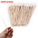 100Pcs Q-tips Medical Swabs 6'' Long Wooden Handle Sturdy Cotton Applicator Swab