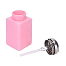 200ML Liquid Alcohol Press Nail Polish Remover Dispenser Pumping Bottle  Z