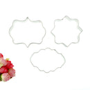 3X Fondant Cookie Cutter Stainless Steel Wedding Fondant Cake Decorating Tool  Z