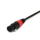 3.5mm (TRS) Mini-Jack Female Microphone Adapter to 3-pin XLR Female Connector