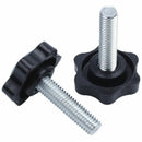 8 Pcs M8 x 30mm Male Thread 32mm Hex Shaped Head Clamping Screw Knob C3R8