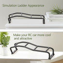 Straight/Curved Metal Ladder Stairs for 1/10 RC Tracked Vehicle SCX10 Black