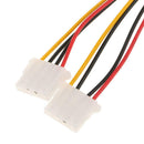 15-Pin Male to 2x 4Pin Female Splitter Power Cable SATA to IDE Cord for PC