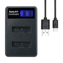 NP-BX1 Battery Dual Slot Charger Fit For Sony RX100 HX90V HX300 HX400V RX1 WX300