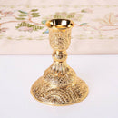 2x Alloy Candelabrum Candelabra Candle Holder with 2 Spiral Twist Candles