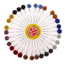 30x Crystal Diamante Hijab Scarf Pin Tailor Sewing Snag-Free Long Pin Safety