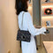Retro Women Woolen Messenger Bag Flap Clutch Shoulder Handbag (Multicolor) A#S