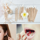 100Pcs Q-tips Medical Swabs 6'' Long Wooden Handle Sturdy Cotton Applicator Swab