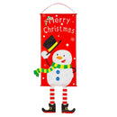 Christmas Hanging Flags Door Curtain Festival Decor Banners (Snowman)