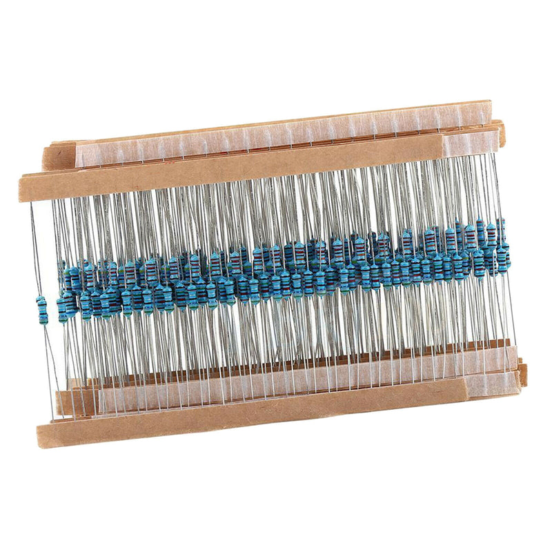 1280pcs 1 Ohm - 10M Ohm 1% Tolerance 1/4W Film Resistors Resistance Assortment