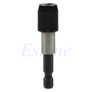1/4" 60mm Hex Shank Drill Screw Quick Release Magnetic Screwdriver Bit Holder