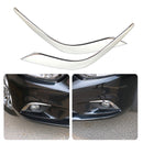2pc Chrome Front  Fog Light Lamp Eyebrow Cover Trim fit for Mazda 6 Atenza 13-16
