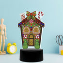 DIY Diamond Painting Gingerbread House LED Light Special Shaped Embroidery