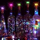 LED Solar Fairy String Lights Wine Bottle Copper Cork Party Wire Lamp Favor S1A6