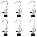 12 PCS,Portable Laundry Hook Hanging Clothes Pins Stainless steel Travel Ho